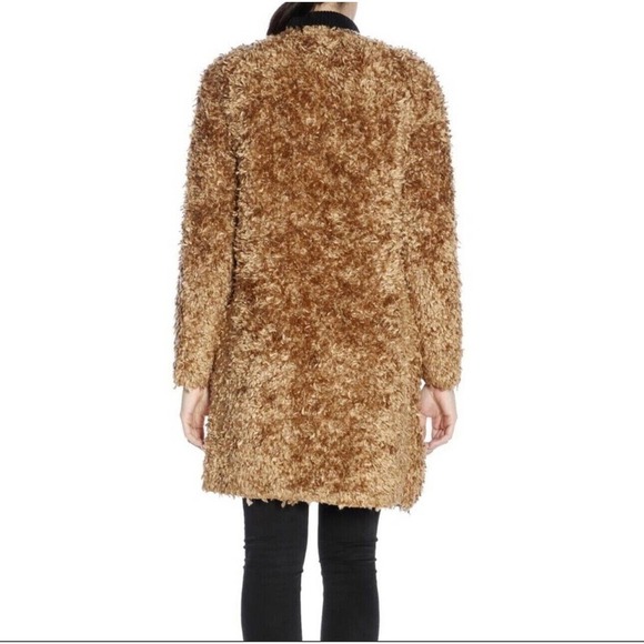 Missoni Teddy Coat, Coatigan BLACK Fuzzy Plush Open Front Cardigan Size 42/6 - Picture 3 of 7